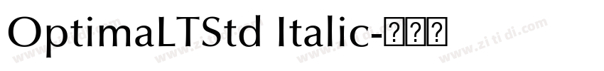 OptimaLTStd Italic字体转换